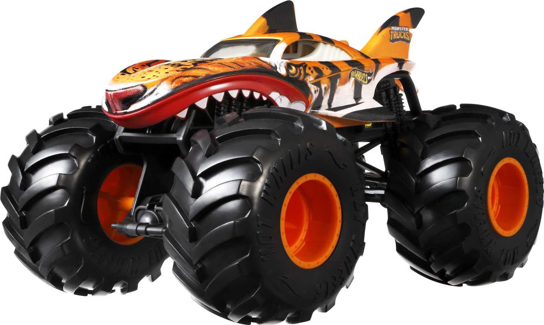 Hot Wheels Monster Trucks Oversized Tiger Shark 1:24 Scale Die-Cast Toy Truck $13 + Free Shipping w/ Prime or on $35+