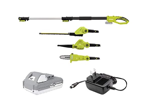 3-Tool Sun Joe Garden Tool System + Telescopic Pole, 2.0Ah Battery and Charger $110 + Free Shipping w/ Prime