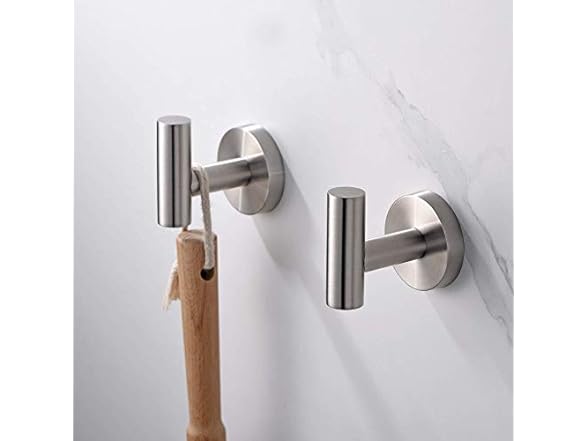 2-Pack Rainovo Towel Hook Brushed Nickel $10, Amazing Force: 2-Pack Towel Hook Gold $8, Toilet Paper Holder (Gold) $8.49 + Free Shipping w/ Prime