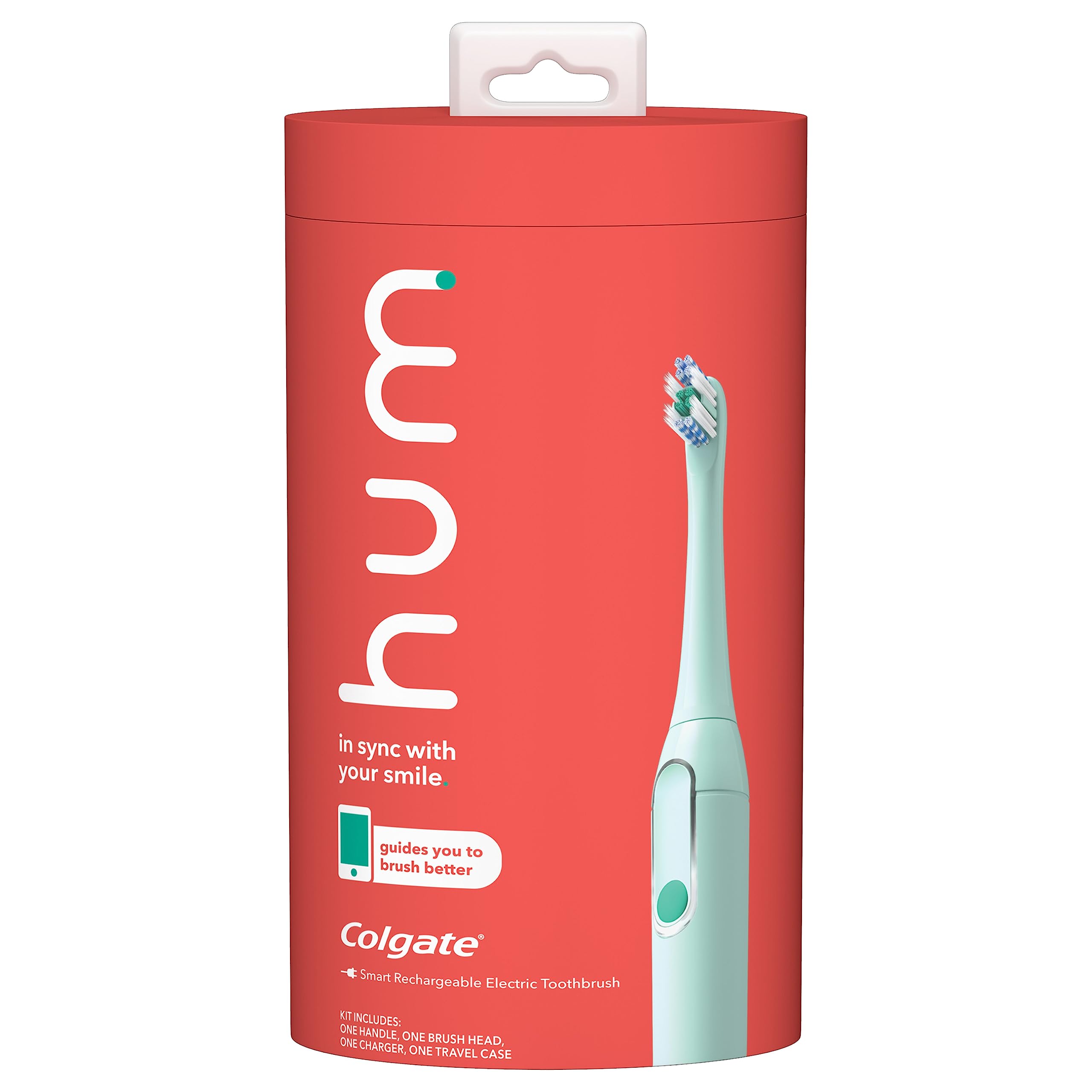 Colgate Hum Smart Electric Toothbrush w/ Timer, Bluetooth and Travel Case (Teal) $11.75 + Free Shipping w/ Prime or on $35+