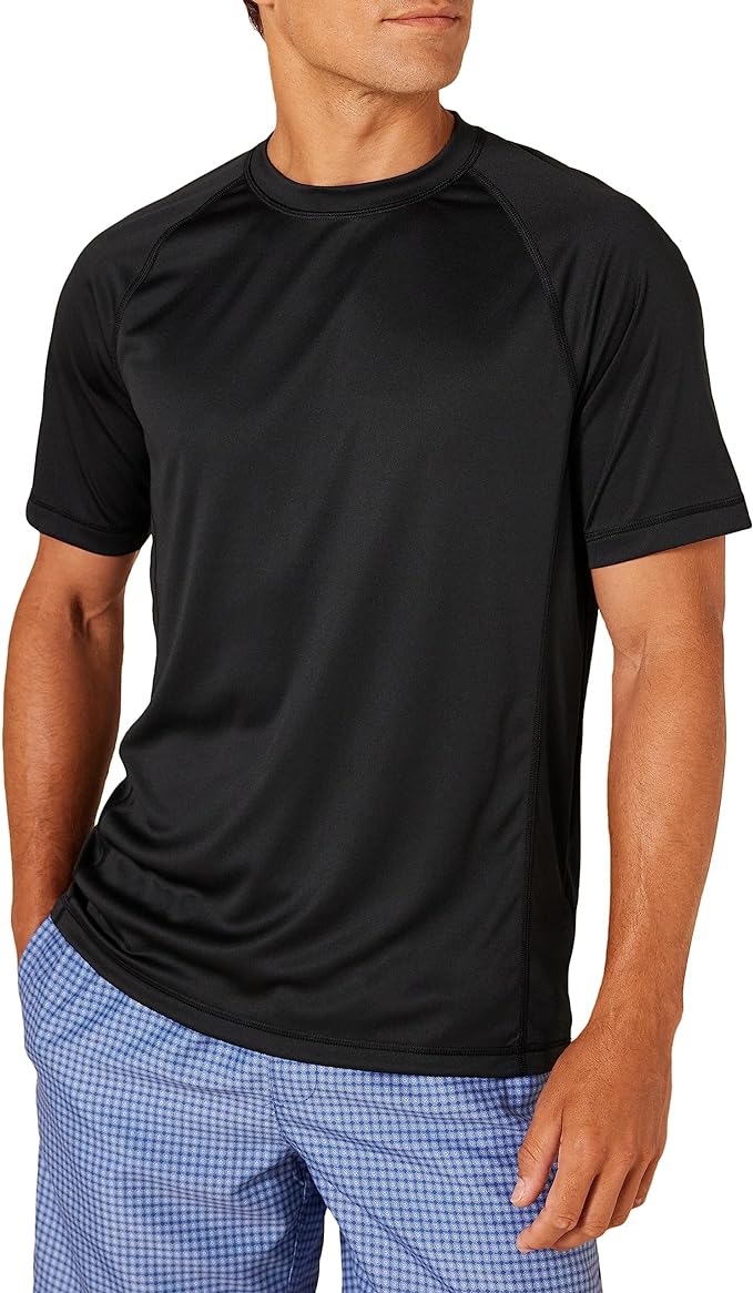 Amazon Essentials Men's Short-Sleeve Quick-Dry UPF 50 Swim Tee (Various) from $5.20 + Free Shipping w/ Prime or on $35+