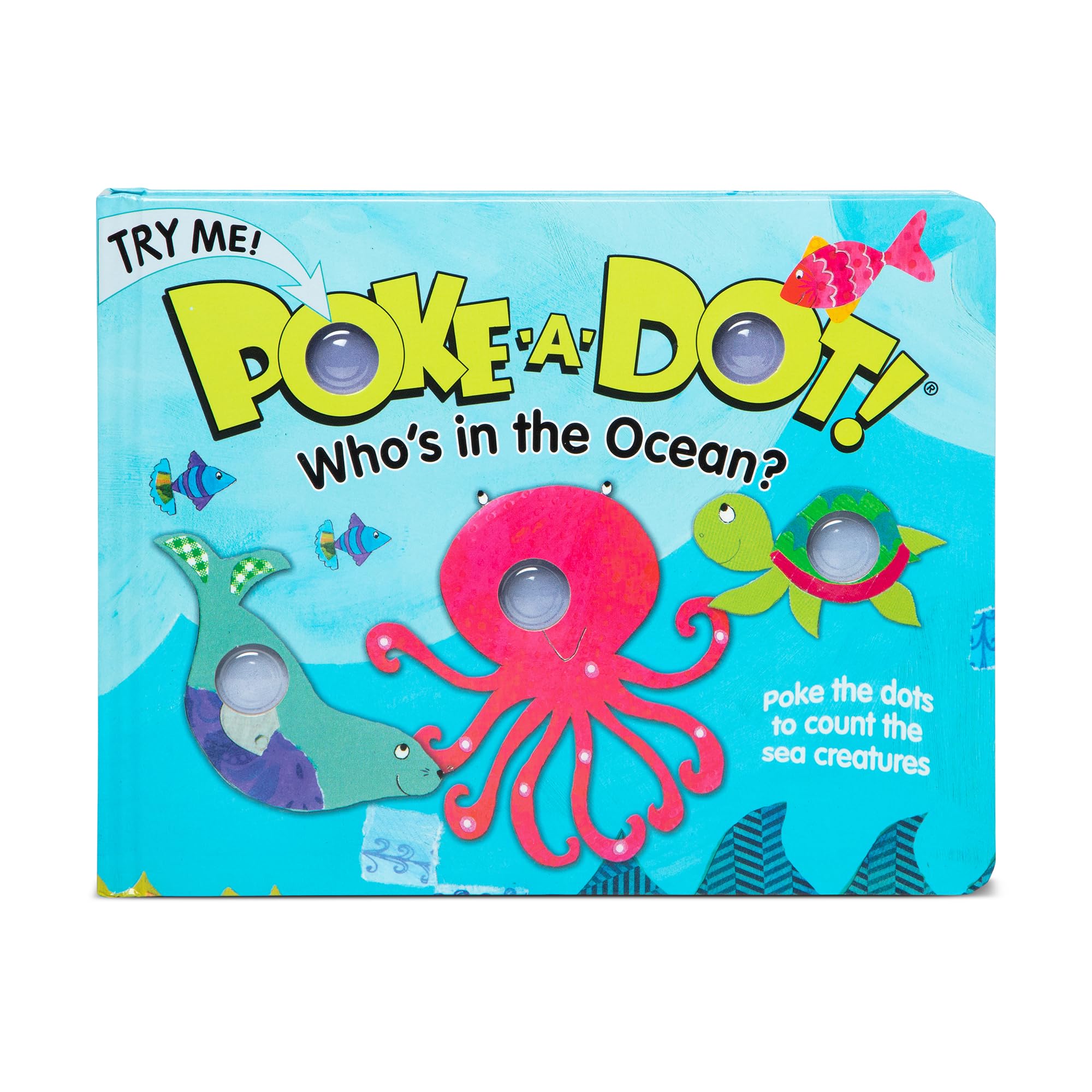 Melissa & Doug Poke-a-Dot: Who’s in the Ocean Board Book w/ Pop Buttons $7.26 + Free Shipping w/ Prime or on $35+
