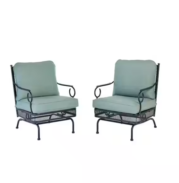 2Piece Hampton Bay Amelia Springs Rocking Outdoor Lounge Chair w