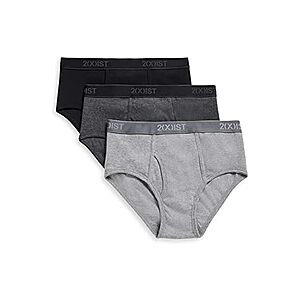 2(X)ist Men's Underwear: 3-Pack Essential Cotton Fly Front Brief $20, 4-Pack  Cotton/Spandex Boxer Brief $22, 3-Pack Polyester No Show Trunk $16, More +  Free Shipping w/ Prime