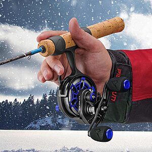 Piscifun ICX Frost Ice Fishing Reel, Inline Ice Reel 2.7:1 High Speed Ratio  (Right Hand, Blue) $30 + Free Shipping w/ Prime or on $35+