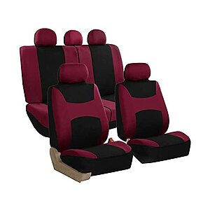 4-Piece FH Group Universal Cloth Seat Covers (Burgundy) $  20, 2-Piece Front Seat Luxury Suede Car Seat Cover (Brown) $  50 & More + Free Shipping w/ Prime