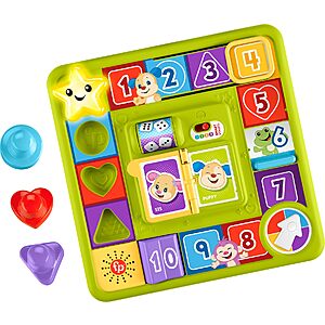 Fisher-Price Laugh & Learn Baby & Toddler Interactive Puppy's Game Activity Board w/ 3 Smart Stages