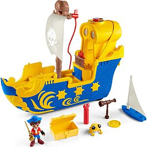 Fisher-Price Santiago of the Seas Interactive Pirate Ship Playset w/ Lights & Sounds