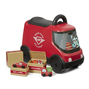 Radio Flyer Delivery Van Toddler Ride On Toy w/ 3 Wooden Package Toys (Red) $19 + Free Shipping w/ Prime or on $35+