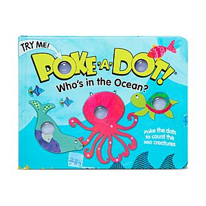 Melissa & Doug Poke-a-Dot: Who’s in the Ocean Board Book w/ Pop Buttons $8.07 + Free Shipping w/ Prime or on $35+