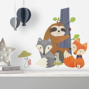 23-Piece RoomMates Forest Friends Peel and Stick Giant Wall Decals $7.93 + Free Shipping w/ Prime or on $35+