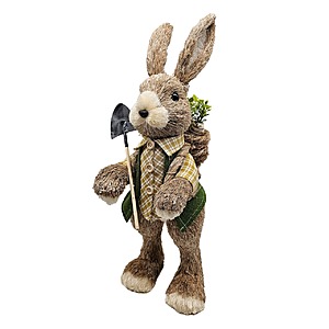 21.25" Sisal Bunny Boy w/ Backpack $11.99, 30" Ashland Orange Tulip Carrot Shaped Teardrop $14.99, More + Free Shipping on $49+ or Free Store Pickup at Michael's