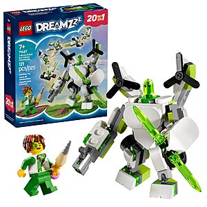 121-Piece DreamZzz Z-Blob's Robot and Vehicle Adventures Robot Toy Building Kit w/ 19 Rebuild Options $6.49 + Free Shipping w/ Prime or on $35+