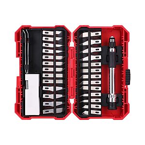 Prime Members: 29-Piece Amazon Basics Precision Hobby Knife Set w/ Case $8.50 + Free Shipping