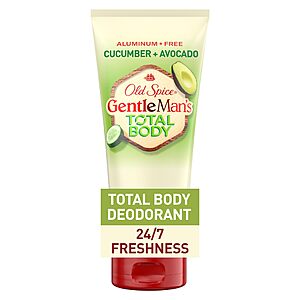 3.0-Oz Old Spice Aluminum Free Whole Body Deodorant Cream for Men (Cucumber + Avocado) $7.25 + Free Shipping w/ Prime or on $35+