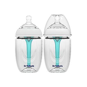 2-Pack 9-Oz Dr. Talbot's Anti-Colic Self Sterilizing Baby Bottles w/ Slow Flow Soft Flex Nipple and Advanced Venting System $5.99 ($3.00 each) + Free Shipping w/ Prime