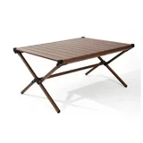35" Ozark Trail Aluminum Frame Roll-Top Camping Table w/ Carry Bag (Dark Brown) $19 + Free Store Pickup