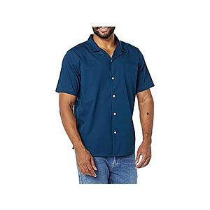 Amazon Essentials Short & Long Sleeve Button Shirts (Various, Limited Sizes) from  + Free Shipping w/ Prime