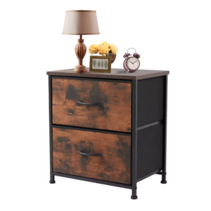 JHK Nightstand Nightstand/ Side Table w/ 2 Fabric Drawers (4 Colors) Single $16.01, 2-Piece Set from $26.54 ($13.27 each) + Free Shipping