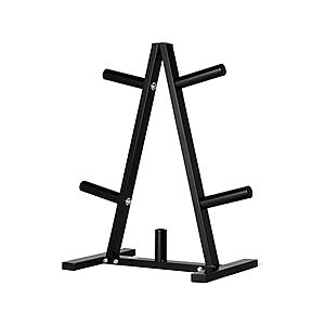 17.7" x 30.3" x 34.7" Amazon Basics Olympic 2" Weight Plate Tree Rack (300lb Weight Capacity) $19.99 + Free Shipping w/ Prime