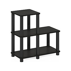 19.5"H x 18.9"W Furinno Turn-N-Tube Accent Decorative Shelf (Espresso/Black) $15.99 + Free Shipping w/ Prime