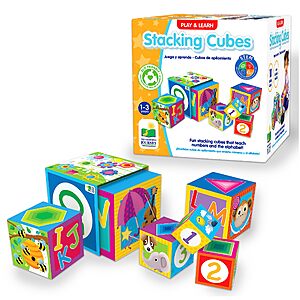 10-Piece Learrning Journey International Cardboard Play and Learn Nesting Stacking Cubes $7.26 + Free Shipping w/ Prime or on $35+