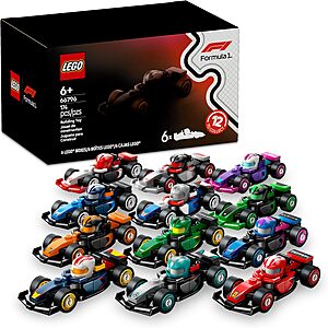 6-Pack LEGO F1 Collectible Race Cars Mystery Box (66796) $20 + Free Shipping w/ Prime or on $35+