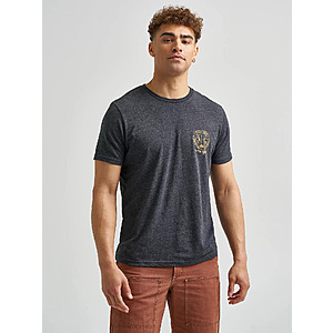 Wrangler: Men's Born Free Graphic Tee $6.98, Men's Wrinkle Resist Long Sleeve Western Snap Plaid Shirt $13.98 & More + Free Shipping on $100+
