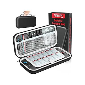 Heystop Carrying Case for Nintendo Switch 2 and Accessories (Black)  + Free Shipping w/ Prime