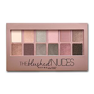 12-Color Maybelline The Blushed Nudes Eyeshadow Makeup Palette  $4.12 w/ S&S + Free Shipping w/ Prime or on $35+