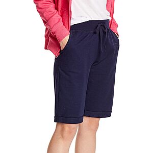 Hanes Women's 11" French Terry Bermuda Pocket Shorts fror (2 Colors,Sizes Small-XX-Large) $6.32 + Free Shipping w/ Prime or on $35