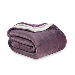 Berkshire Sherpa Fleece Blankets: 90" x 90" $16.50, 60" x 90" $13.50 & More