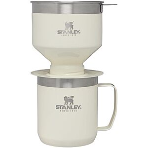 12-Oz Stanley Perfect Brew Stainless Steel Pour Over Camp Mug w/ Lid  Cream Gloss $25.21, Hammertone Green $25.60 + Free Shipping w/ Prime or on $35+