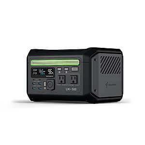 600W AC Output Segway Lumina 500 Portable Power Station Solar Outdoor Generator  $152.99 + Free Shipping