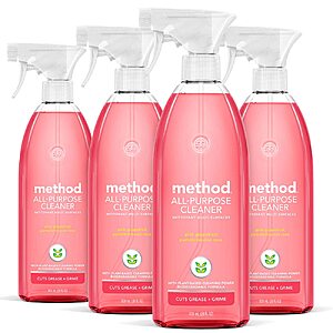 4-Pack 28-Oz Method All-Purpose Cleaner Spray (Pink Grapefruit) $11.17 ($2.79 each) & More w/ S&S + Free Shipping w/ Prime or on $35+