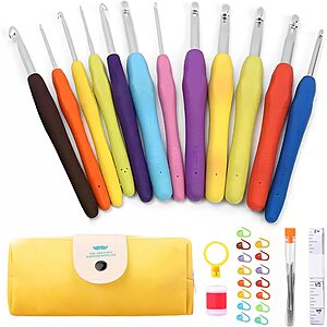 41-pc iKumar Crochet Hooks Set w/ Storage Case $7 