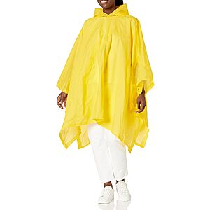 totes Lightweight Packable Rain Poncho (Yellow) $4.48 + Free Shipping w/ Prime or on $35+