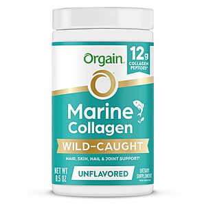 Select Accts: 8.5-Oz Orgain Type I & III Marine Collagen Peptides Powder (Unflavored) $12.20 w/ S&S