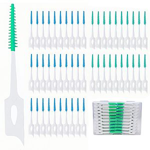 300-Pcs Maoerdental Dual-Use Interdental Soft Silicone Brushes/Floss Picks $4.05 w/ S&S