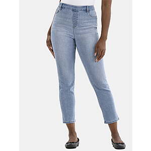 Time and Tru Women's High Rise Straight Leg Denim Jegging (27.5" Inseam) from $4.50 