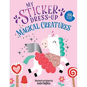 My Sticker Dress-Up: Magical Creatures Reusable Sticker Activity Book w/ 350+ Unicorn, Dinosaur and Mermaid Stickers $4.59 + Free Shipping w/ Prime or on $35+