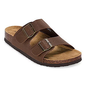 Arizona Jean Co Men's Footbed Sandals (Brown, Black, Sizes Small-X-Large) $16.49 + Free Shipping on $49+ or Free Store Pickup at JCPenney