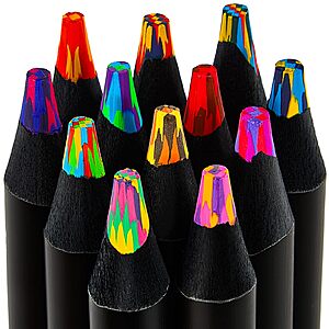12-Count Fuaois Rainbow Colored Pencils