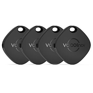 4-Pk VOVOnline Apple MFi Certified Air Tracker Tags (iOS Only)