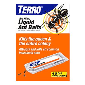 12-Count Terro Borax Formula Indoor Liquid Ant Bait Stations
