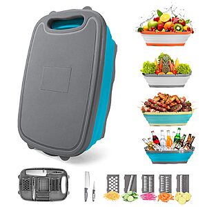Gintan 9-in-1 Collapsible Camping Cutting Board Set