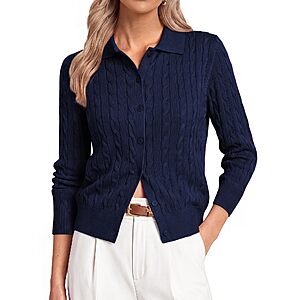 Grace Karin Women's Cable Knit Cardigan Sweater from