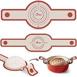 2-pc 0.7MM HOTEC Silicone Bread Sling for Dutch Oven (Various)
