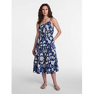 Time & Tru Women's Spaghetti Strap Midi Dress from