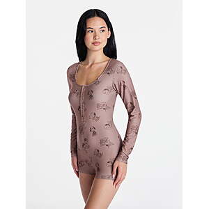 Peanuts Snoopy Costumes Women's Onesie (Halloween Print, Chocolate Malt)